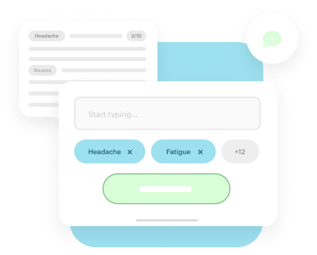 Step-by-step AI health check illustration