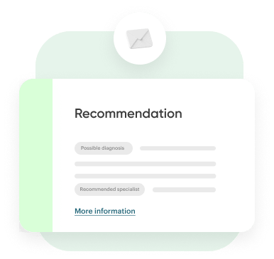 Step-by-step AI health check illustration
