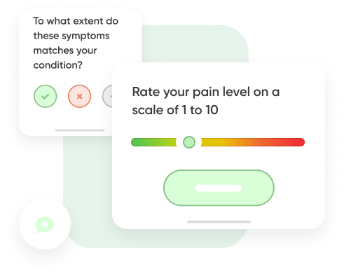 Step-by-step AI health check illustration